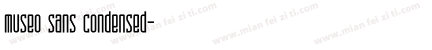 museo sans condensed字体转换